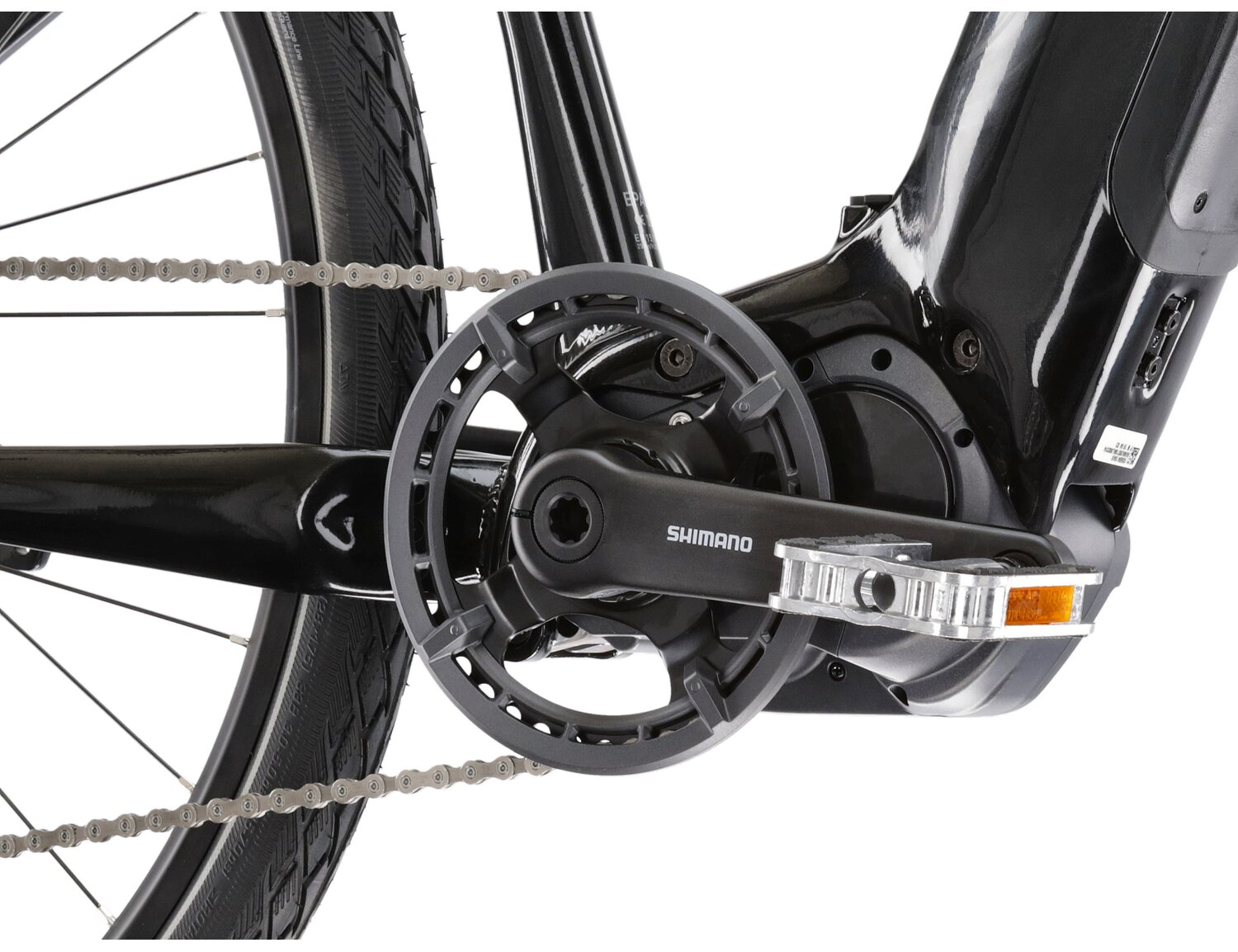 Zamontowana w ramie bateria Simplo o pojemności 630 WH w elektrycznym rowerze crossowym Ebike KROSS Evado Hybrid 6.0 630 Wh 