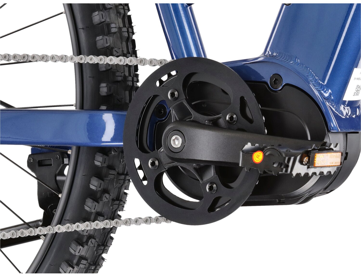 Zamontowana w ramie bateria o pojemności 518 WH w elektrycznym rowerze górskim MTB Ebike KROSS Hexagon Boost 3.0 518 Wh 