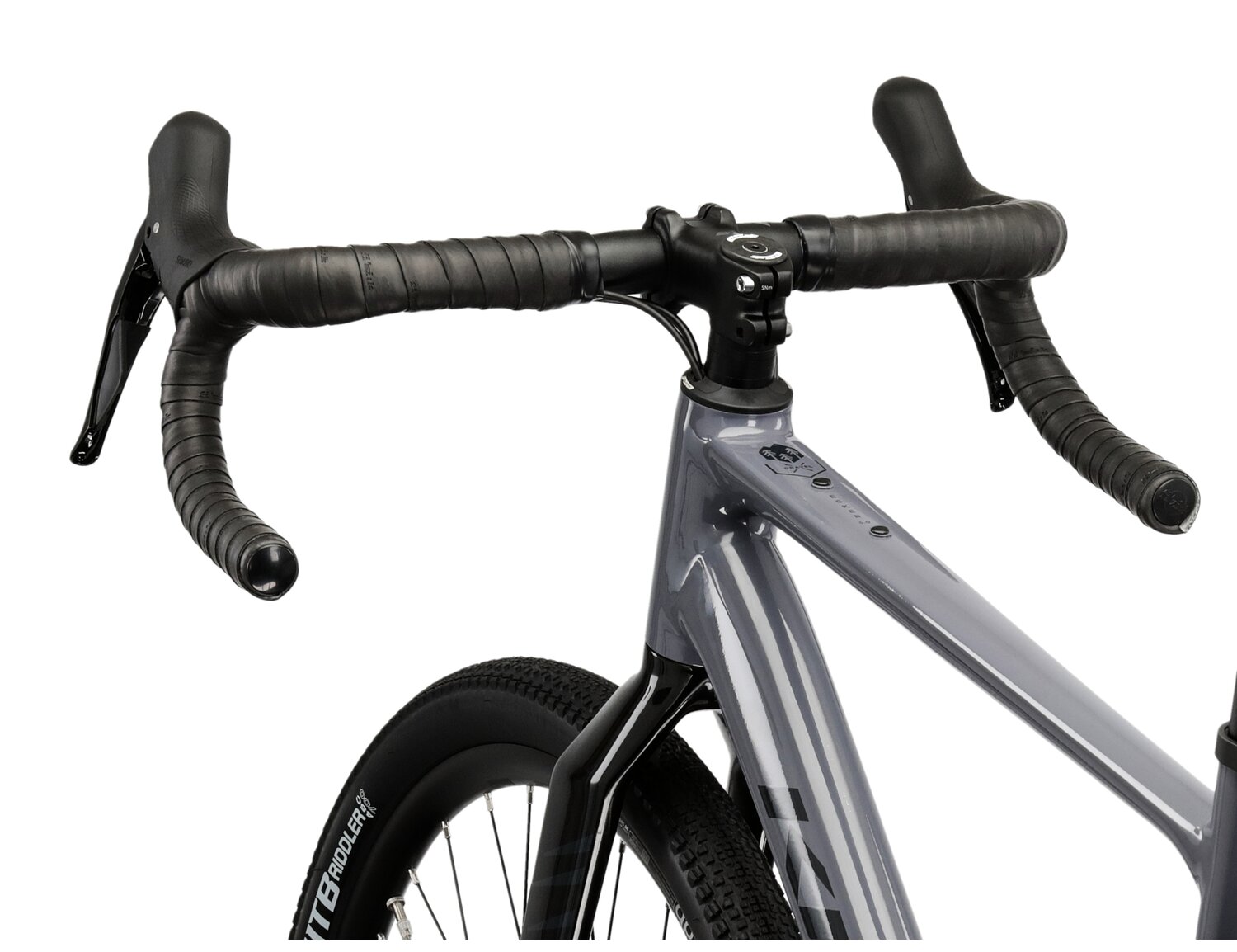  Rama aluminiowa nowej generacji gen2, kierownica, wideleca oraz opony WTB Riddler w rowerze gravelowym Kross Esker 5.0 