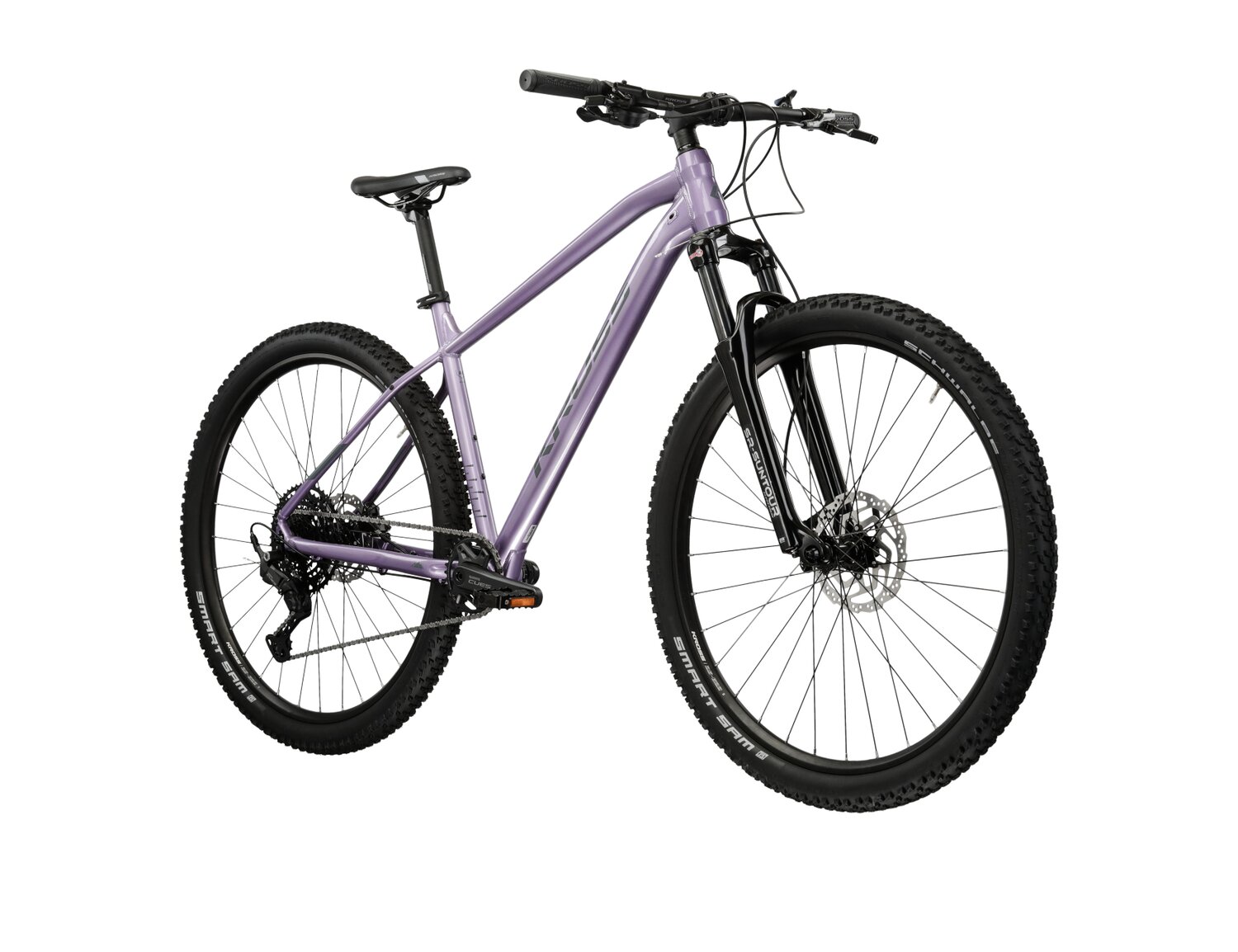  Damski rower górski MTB XC KROSS Level 4.0 na aluminiowej ramie w kolorze fioletowym wyposażony w osprzęt Shimano