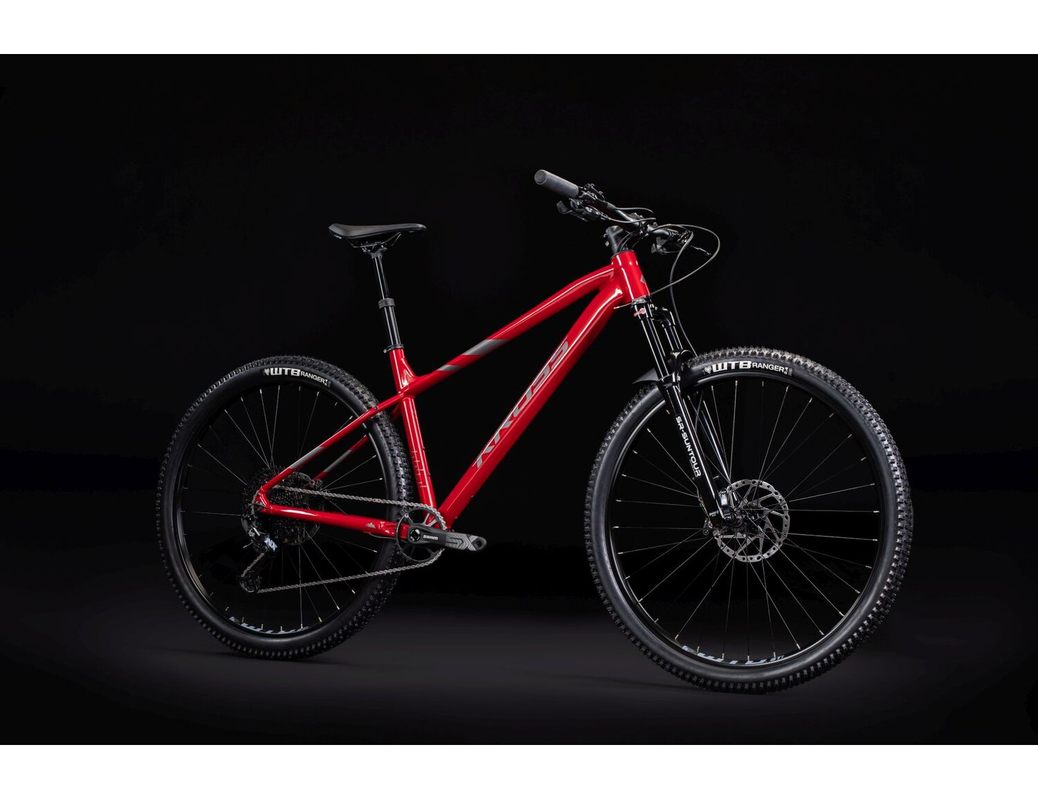  Rower górski damski MTB Woman XC KROSS Level 6.0 na aluminiowej ramie w kolorze czerwonym wyposażony w osprzęt SRAM