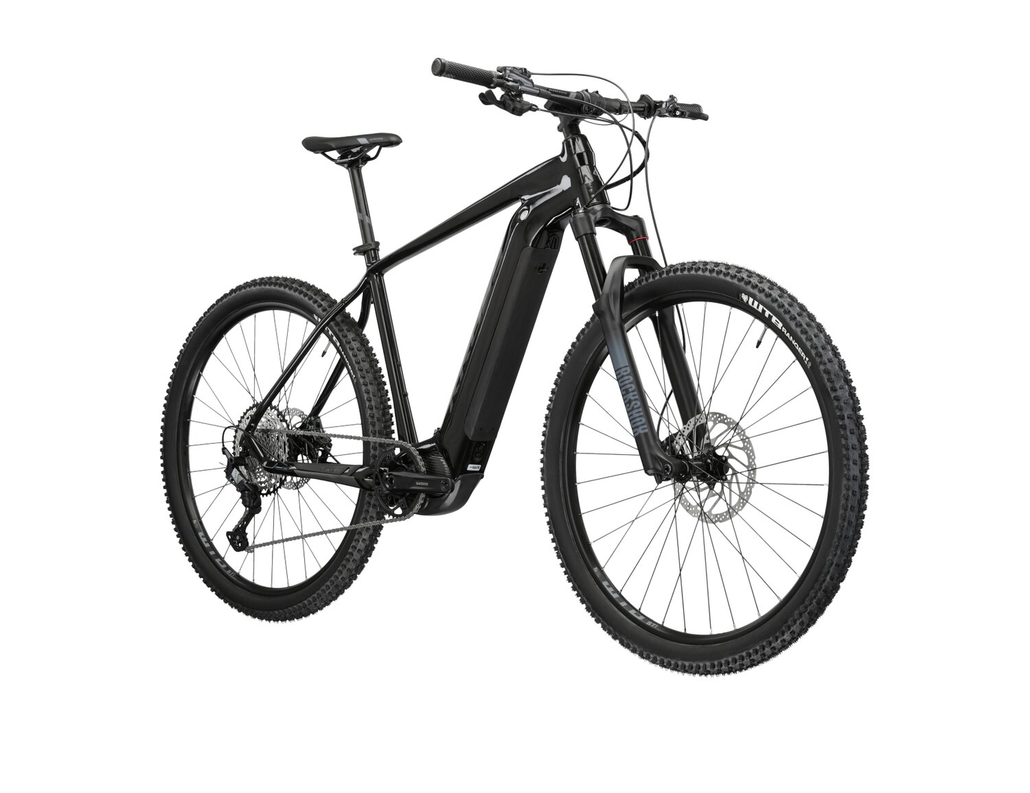  Elektryczny rower górski Ebike MTB XC KROSS Level Boost 3.0 630 Wh na aluminiowej ramie w kolorze czarnym wyposażony w osprzęt Shimano i napęd elektryczny Shimano 