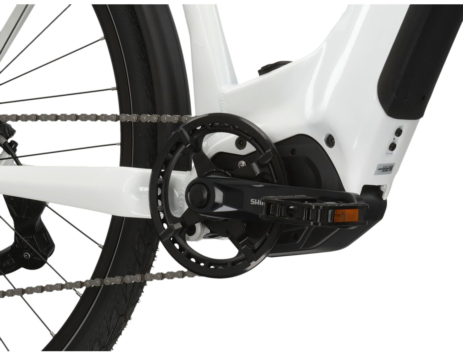 Silnik Shimano E5000 oraz bateria Simplo 17,5AH/630WH w rowerze elektrycznym trekkingowym KROSS Trans Hybrid LS 5.0 