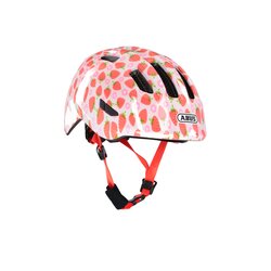 Kask rowerowy dziecięcy ABUS STRAWBERRY SMILEY 3.0 LED