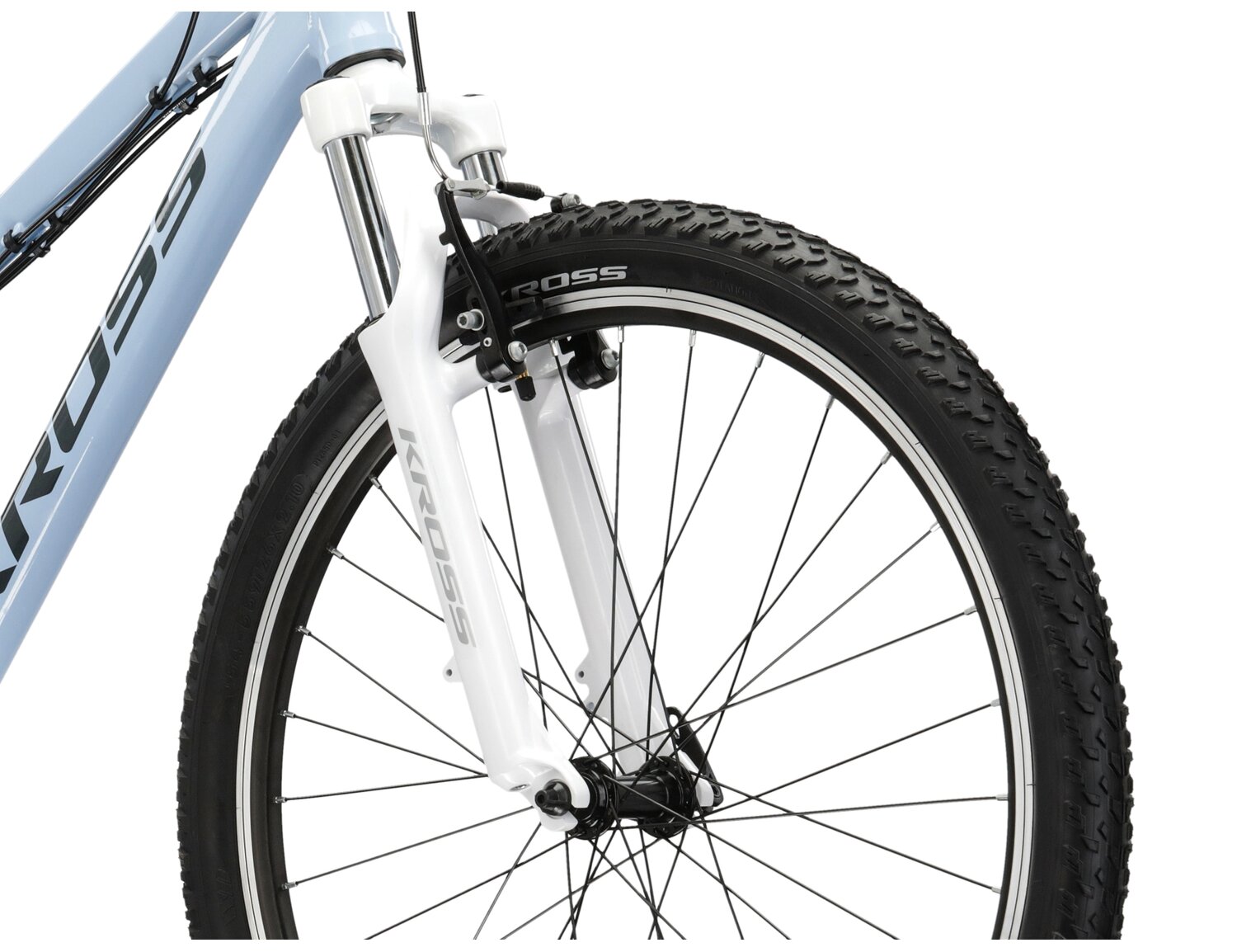  Aluminowa rama, amortyzowany widelec Zoom Forgo 565 o skoku 80mm oraz opony o szerokości 2,1 cala w damskim rowerze górskim MTB Woman KROSS Lea 1.0