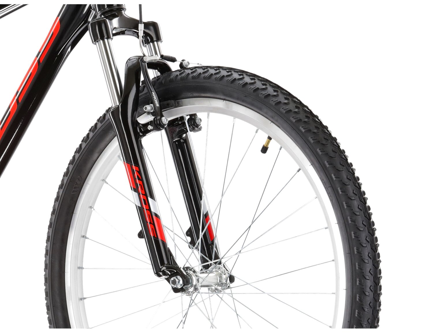  Aluminowa rama, amortyzowany widelec Zoom Forgo656 o skoku 80mm oraz opony o szerokości 2,1 cala w rowerze górskim MTB KROSS Hexagon 