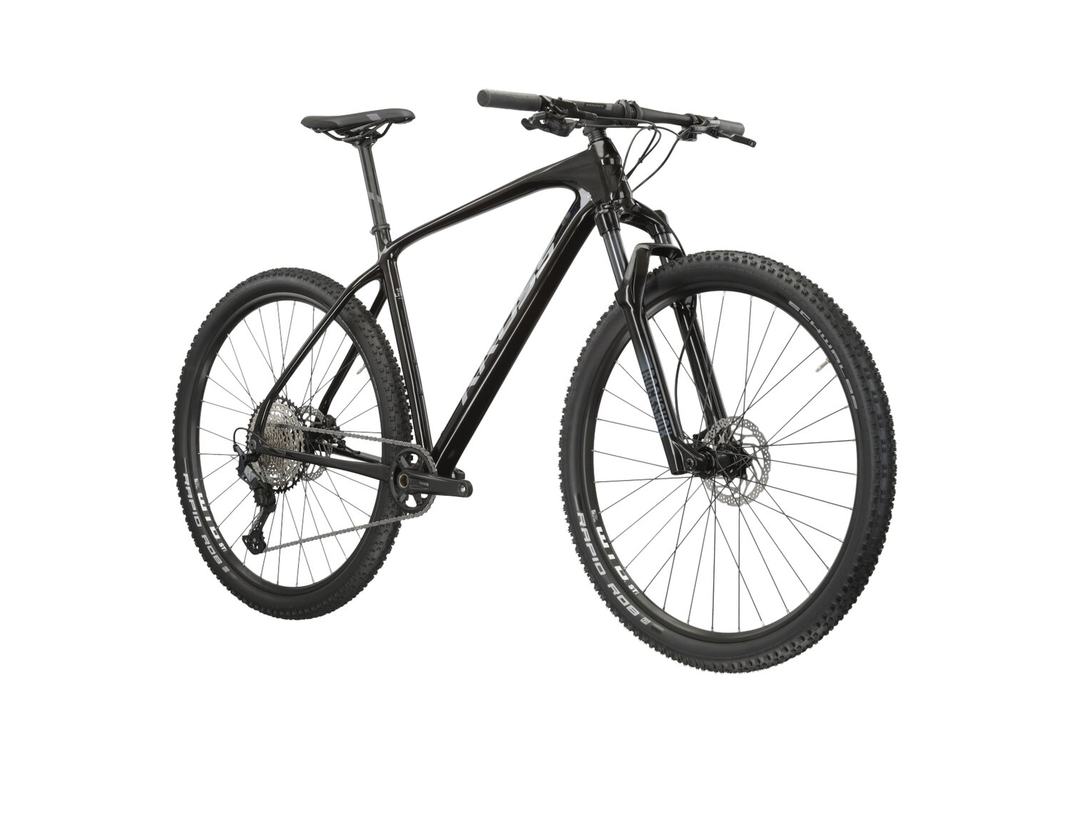  Rower górski MTB XC KROSS Level 10.0 na carbonowej ramie w kolorze czarnym wyposażony w osprzęt Shimano 