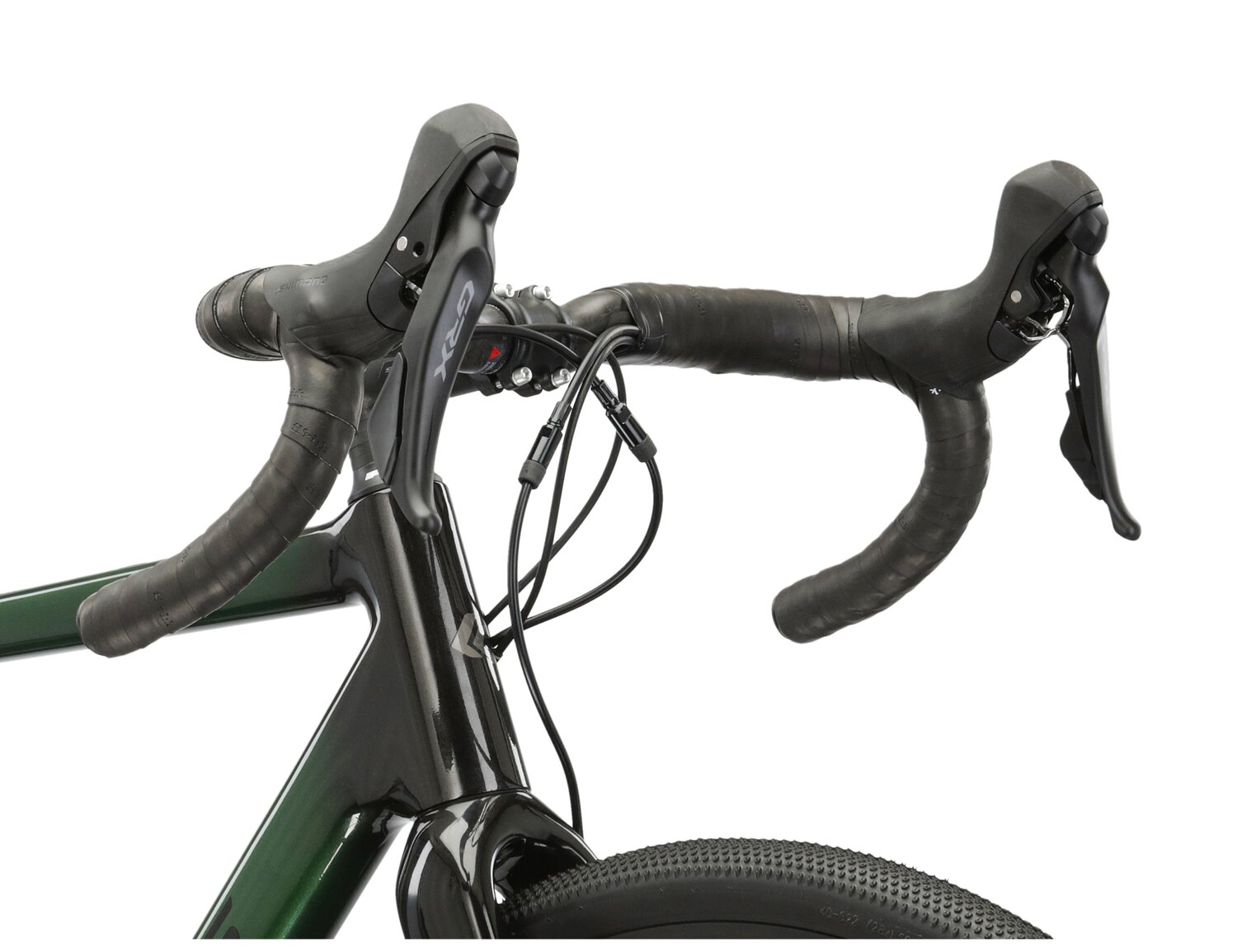  Carbonowa rama, carbonowa kierownica FSA K-WING AGX oraz manetki SHIMANO GRX RX600 w rowerze gravelowym Kross Esker 8.0 