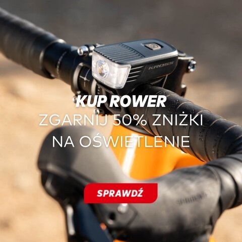 Bądź widoczny na drodze! Kup rower i zgarnij oświetlenie 50% taniej!