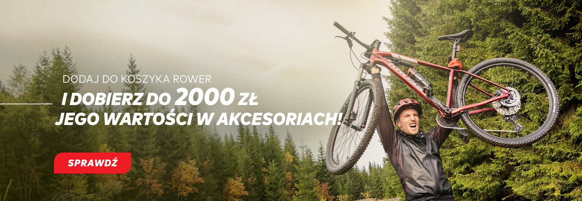 Kup rower i zgarnij do 2000 zł jego wartości w akcesoriach>>